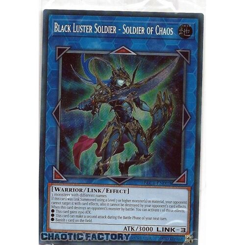 BLC1-EN002 Black Luster Soldier - Soldier of Chaos Secret Rare 1st Edition NM