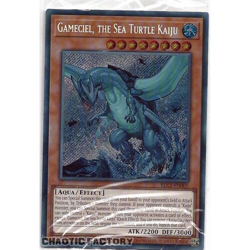 BLC1-EN005 Gameciel, the Sea Turtle Kaiju Secret Rare 1st Edition NM