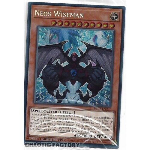 BLC1-EN007 Neos Wiseman Secret Rare 1st Edition NM