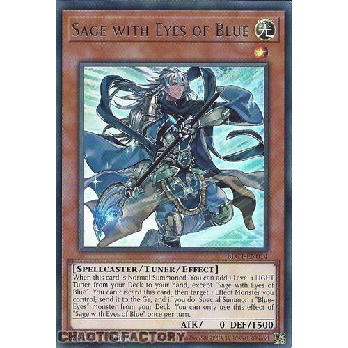 SILVER ULTRA RARE BLC1-EN014 Sage with Eyes of Blue 1st Edition NM