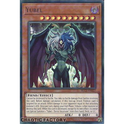 SILVER ULTRA RARE BLC1-EN027 Yubel 1st Edition NM