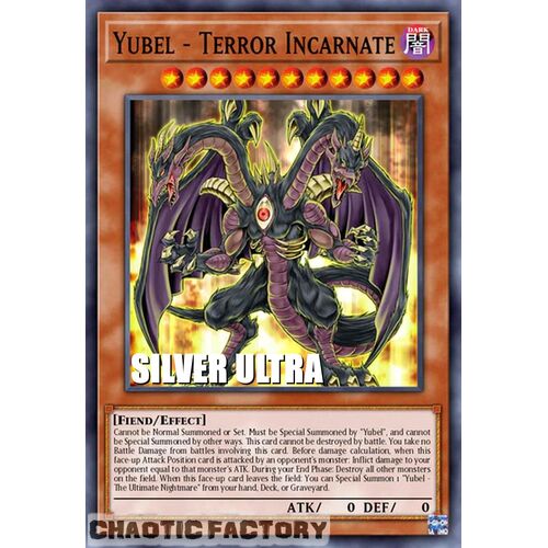 SILVER ULTRA RARE BLC1-EN028 Yubel - Terror Incarnate 1st Edition NM
