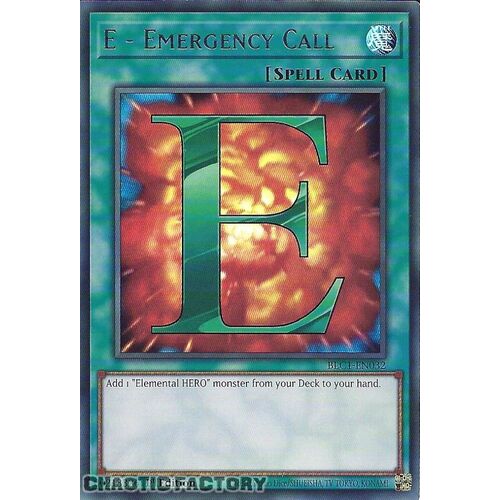 SILVER ULTRA RARE BLC1-EN032 E - Emergency Call 1st Edition NM