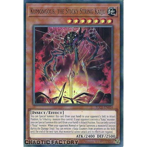 BLC1-EN034 Kumongous, the Sticky String Kaiju Ultra Rare 1st Edition NM