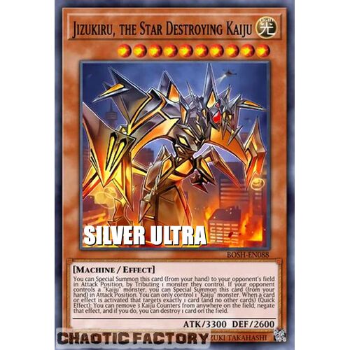SILVER ULTRA RARE BLC1-EN036 Jizukiru, the Star Destroying Kaiju 1st Edition NM