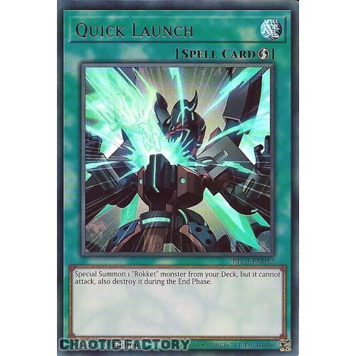 SILVER ULTRA RARE BLC1-EN042 Quick Launch 1st Edition NM