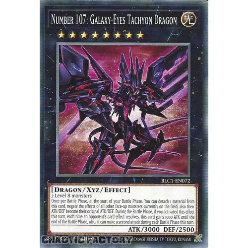 BLC1-EN072 Number 107: Galaxy-Eyes Tachyon Dragon Common 1st Edition NM