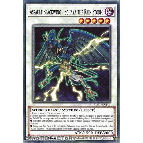 BLC1-EN144 Assault Blackwing - Sohaya the Rain Storm Common 1st Edition NM