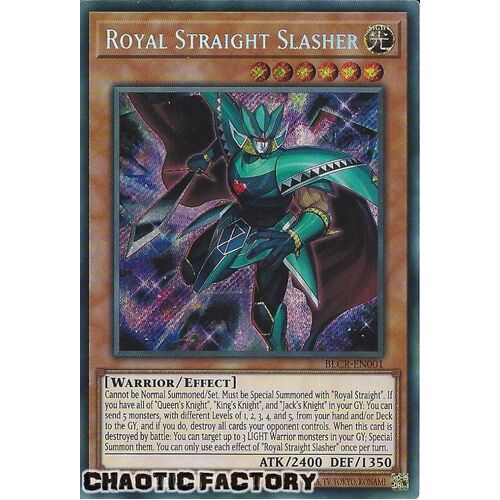 BLCR-EN001 Royal Straight Slasher Secret Rare 1st Edition NM