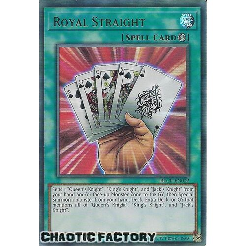 BLCR-EN002 Royal Straight Ultra Rare 1st Edition NM