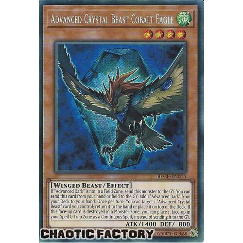 BLCR-EN015 Advanced Crystal Beast Cobalt Eagle Secret Rare 1st Edition NM