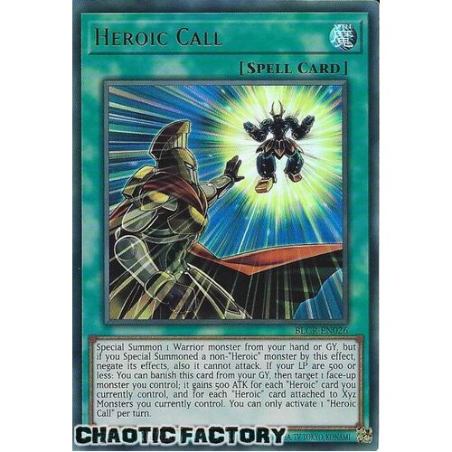BLCR-EN026 Heroic Call Ultra Rare 1st Edition NM