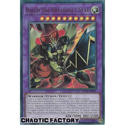 BLCR-EN037 Raijin the Breakbolt Star Ultra Rare 1st Edition NM