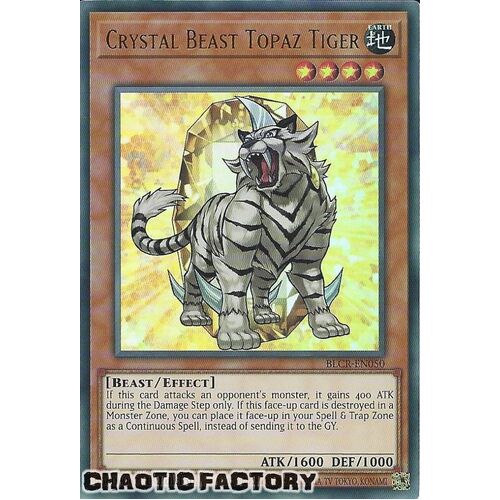 BLCR-EN050 Crystal Beast Topaz Tiger Ultra Rare 1st Edition NM