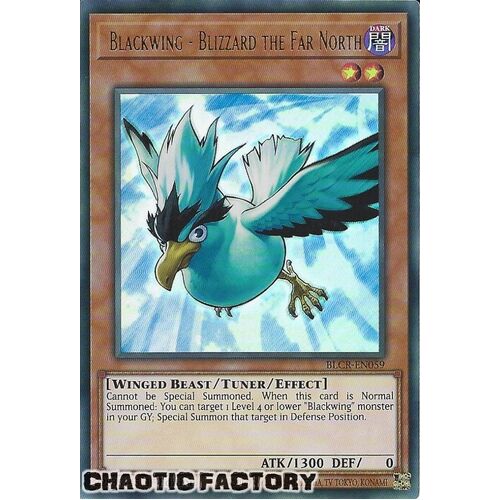 BLCR-EN059 Blackwing - Blizzard the Far North Ultra Rare 1st Edition NM