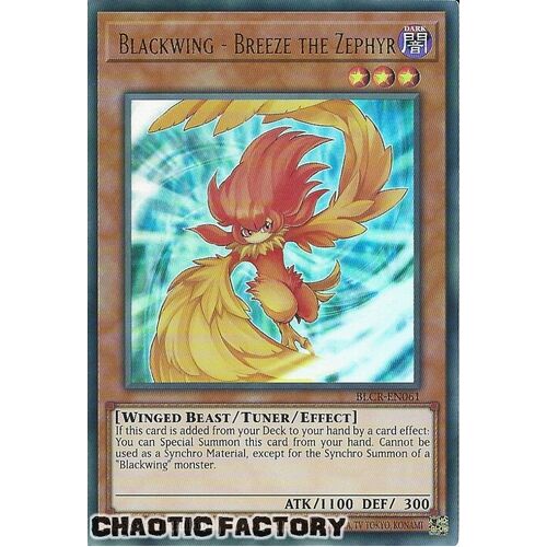 BLCR-EN061 Blackwing - Breeze the Zephyr Ultra Rare 1st Edition NM