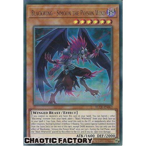 BLCR-EN062 Blackwing - Simoon the Poison Wind Ultra Rare 1st Edition NM
