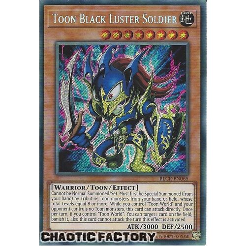 BLCR-EN065 Toon Black Luster Soldier Secret Rare 1st Edition NM