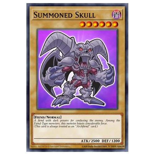 BLGG-EN001 Summoned Skull Chibi artwork Secret Rare 1st Edition NM