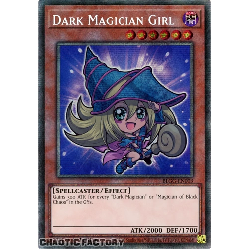 BLGG-EN003 Dark Magician Girl Chibi artwork Starlight Rare 1st Edition NM