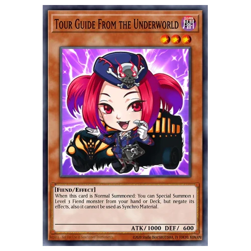 BLGG-EN005 Tour Guide From the Underworld Chibi artwork Secret Rare 1st Edition NM