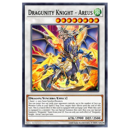BLGG-EN013 Dragunity Knight - Areus Secret Rare 1st Edition NM