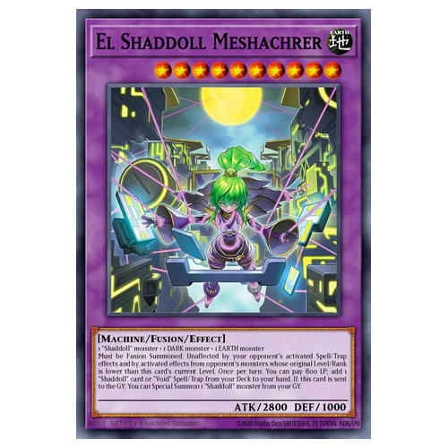 BLGG-EN022 El Shaddoll Meshachrer Secret Rare 1st Edition NM