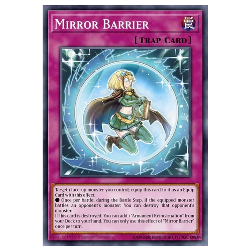BLGG-EN028 Mirror Barrier Secret Rare 1st Edition NM