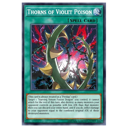 BLGG-EN039 Thorns of Violet Poison Ultra Rare 1st Edition NM
