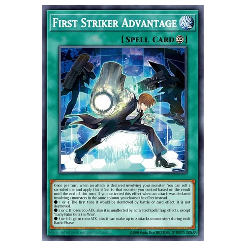 BLGG-EN048 First Striker Advantage Ultra Rare 1st Edition NM