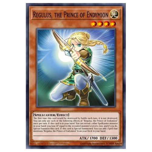 BLGG-EN050 Regulus, the Prince of Endymion Secret Rare 1st Edition NM