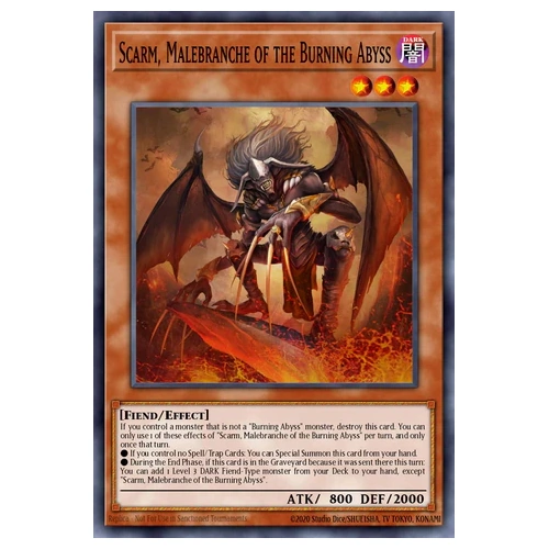 BLGG-EN062 Scarm, Malebranche of the Burning Abyss Ultra Rare 1st Edition NM