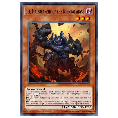 BLGG-EN064 Cir, Malebranche of the Burning Abyss Ultra Rare 1st Edition NM