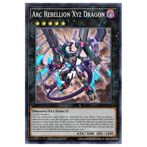 BLGG-EN100 Arc Rebellion Xyz Dragon Ultra Rare 1st Edition NM
