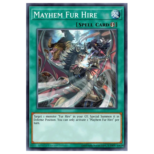 BLGG-EN116 Mayhem Fur Hire Ultra Rare 1st Edition NM