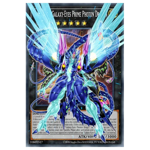 BLGG-EN140 Number 62: Galaxy-Eyes Prime Photon Dragon OVERFRAME Ultra Rare 1st Edition NM