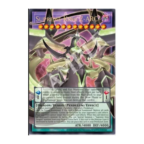BLGG-EN141 Supreme King Z-ARC OVERFRAME Ultra Rare 1st Edition NM