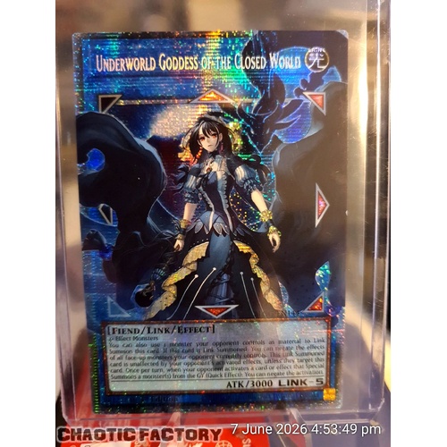 BLGG-EN144 Underworld Goddess of the Closed World Extended Art Starlight Rare 1st Edition NM