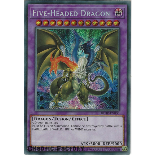 BLHR-EN000 Five-Headed Dragon Secret Rare 1st Edition NM