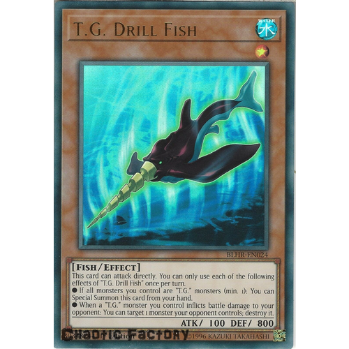 BLHR-EN024 T.G. Drill Fish Ultra Rare 1st Edition NM