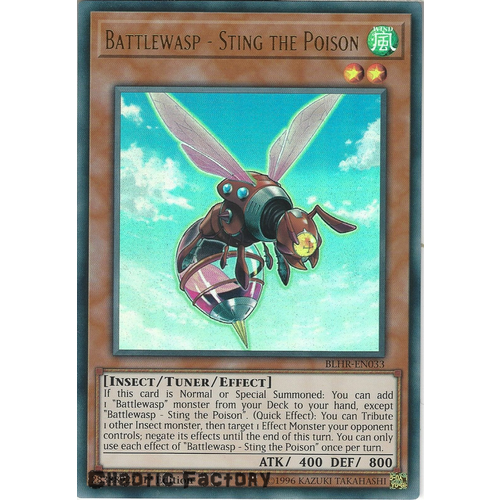 BLHR-EN033 Battlewasp - Sting the Poison Ultra Rare 1st Edition NM