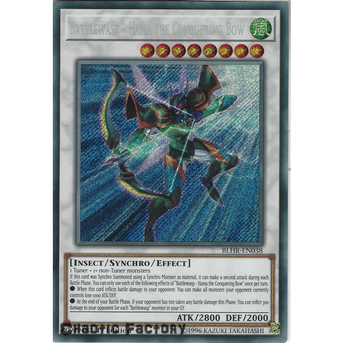 BLHR-EN038 Battlewasp - Hama the Conquering Bow Secret Rare 1st Edition NM