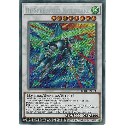 BLHR-EN044 Hi-Speedroid Kitedrake Secret Rare 1st Edition NM