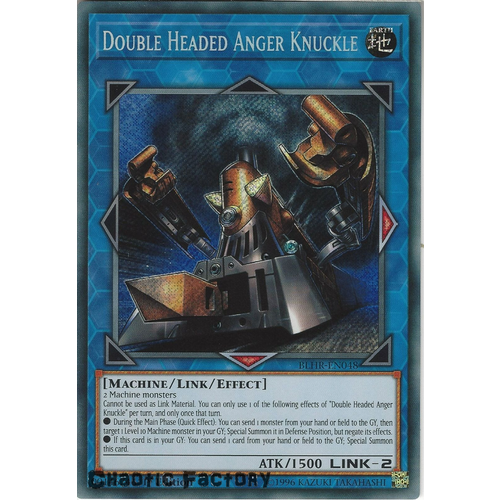 BLHR-EN048 Double Headed Anger Knuckle Secret Rare 1st Edition NM