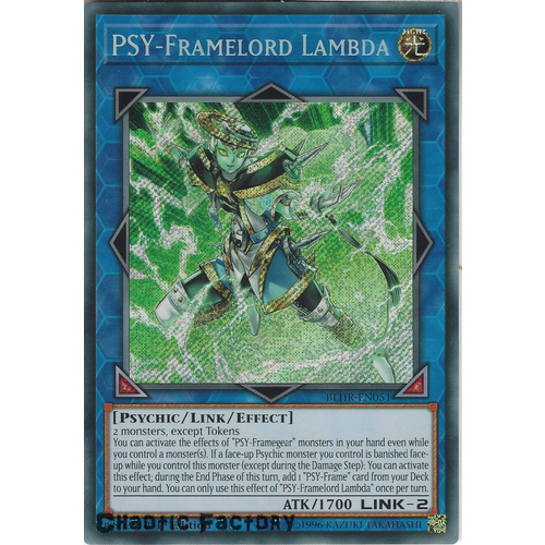 BLHR-EN051 PSY-Framelord Lambda Secret Rare 1st Edition NM