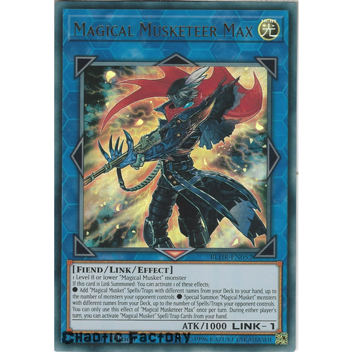 BLHR-EN052 Magical Musketeer Max Ultra Rare 1st Edition NM