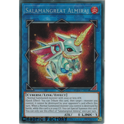 BLHR-EN054 Salamangreat Almiraj Secret Rare 1st Edition NM