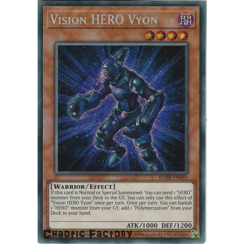 BLHR-EN059 Vision HERO Vyon Secret Rare 1st Edition NM