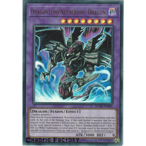 BLHR-EN066 Dragonecro Nethersoul Dragon Ultra rare 1st Edition NM
