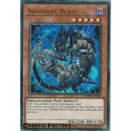 BLHR-EN083 Shaddoll Beast Ultra Rare 1st Edition NM